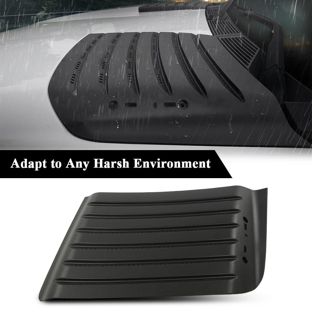 G-PLUS Hood Top Grille Left Driver Side Compatible with Chevy Silverado 2500 HD 2011-2014/Fit Chevy Silverado 3500 HD 2011-2014 22753694 GM1239106