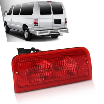 G-PLUS 3rd Third Brake Light Stop Lamp Assembly Compatible with Ford E150 E250 E350 2008-2014 6C2Z-13A613-A, 6C2Z13A613A