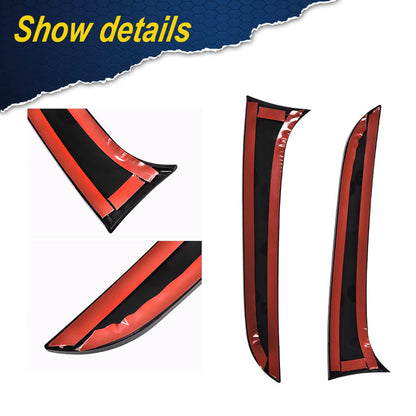 G-PLUS Rear Window Spoiler Side Wing Trim Cover Compatible with 2015-2017 BMW 1 Series F20 (Matte Black)