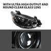 G-PLUS Headlights Projector Fit Mazda CX-5 (submodel: Grand Touring, GS, GT, GX, Sport, Touring) 2013-2016,Headlamps Clear Lens Black Housing Amber Reflector Left & Right,faros delanteros