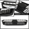 G-PLUS Front Bumper Grille Honeycomb Grill Compatible with Subaru Impreza 2012-2014 91122FJ000