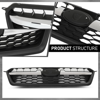 G-PLUS Front Bumper Grille Honeycomb Grill Compatible with Subaru Impreza 2012-2014 91122FJ000