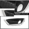G-PLUS Bumper Fog Light Covers Bezel Chrome Trim Compatible with Jeep Compass 2017-2019 Pair 5US54RXFAB