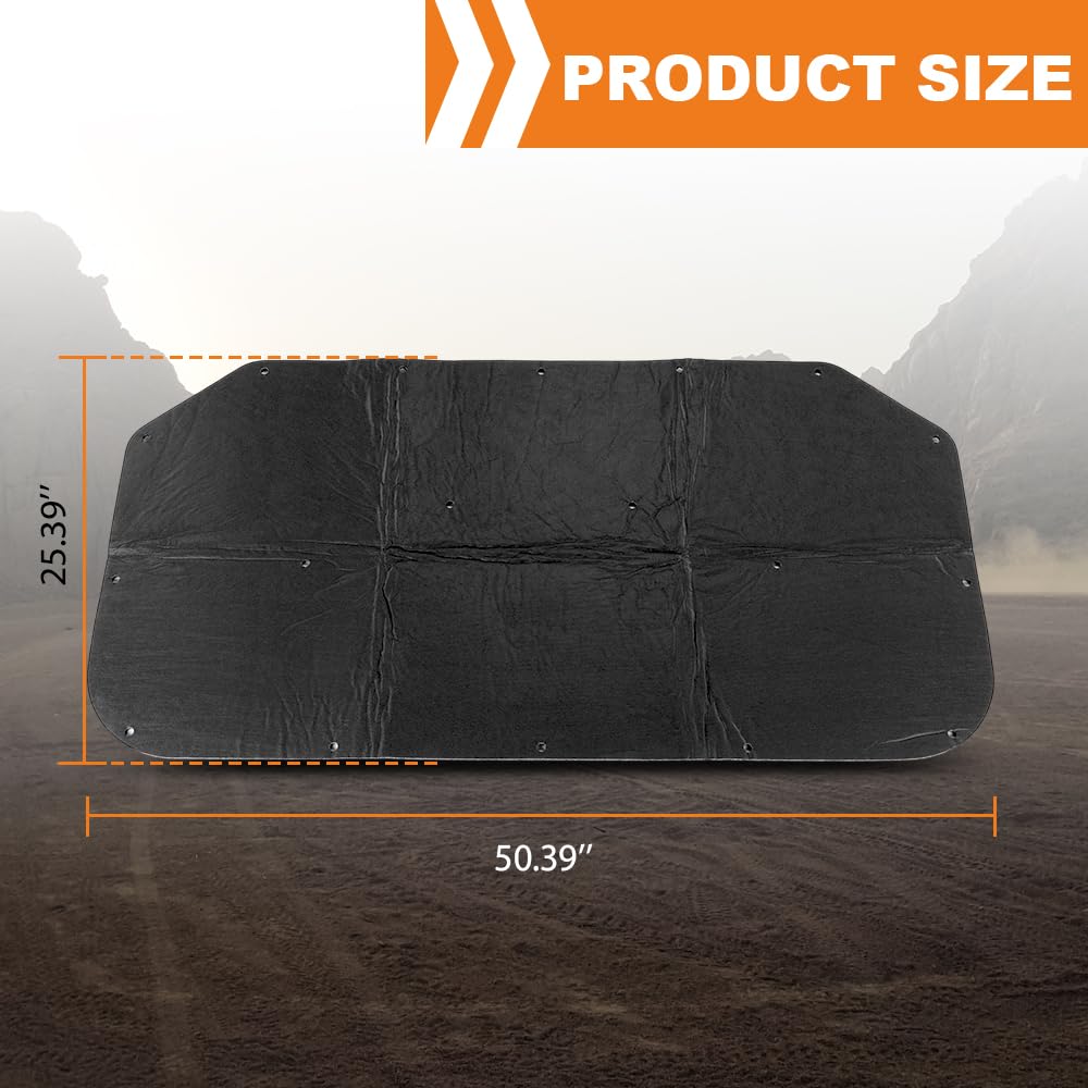 G-PLUS Hood Insulation Pad Compatible with Plymouth Barracuda, Dodge Dart, Plymouth Duster 1967-1976 Black