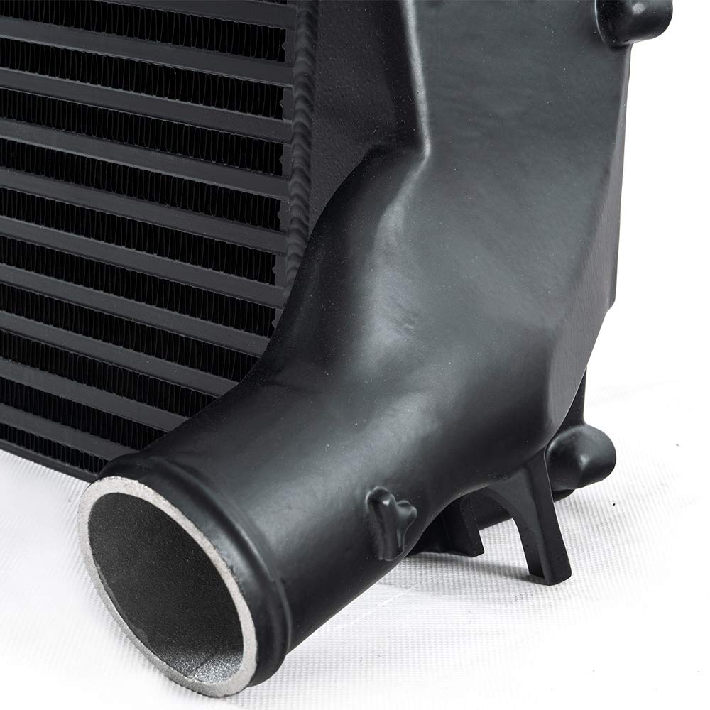 G-PLUS Charge Air Cooler/Intercooler Compatible With 2013-2018 Ram 2500 3500 6.7L Aluminum Tank Tube & Fin Core Black