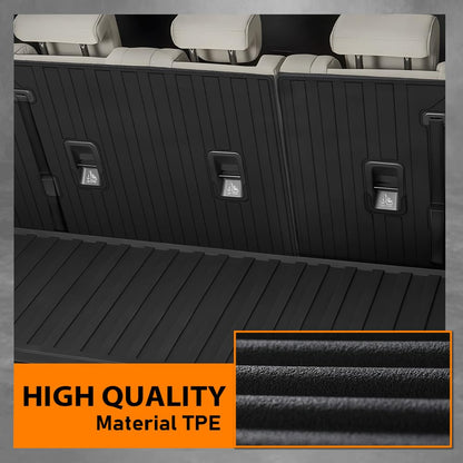 G-PLUS TPE Floor Mats Fit Subaru Ascent 2019-2026 3rd Row Truck Accessories Cargo Liners All Weather Protection 2PCS Black Alfombras para Carro