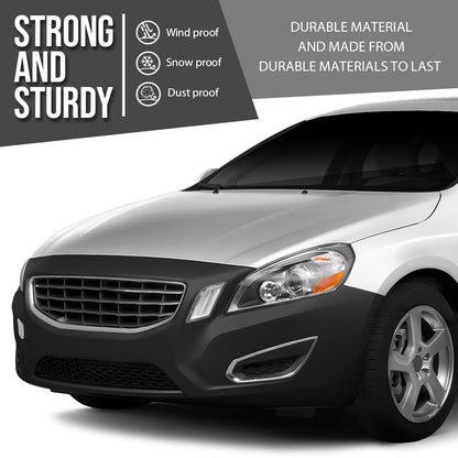 G-PLUS Front Bumper Cover Fascia Compatible with Volvo S60 T5 2012-2013 / T6 2011-2013 398025015, VO1000200 Black