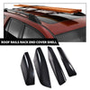 G-PLUS Roof Rack Rail End Cover Shell Cap Compatible with Toyota 4Runner N210 2003 2004 2005 2006 2007 2008 2009 4 PCS Black