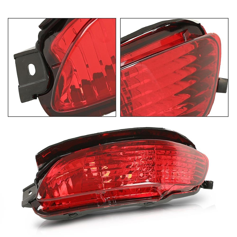 G-PLUS Rear Side Marker Bumper Reflector Light w/o Bulbs Right Passenger Side Compatible with RX400H 2006-2008/Fit RX350 2007-2009/Fit RX330 2004-2006 LX2860102N 81910-0E010 Red Lens