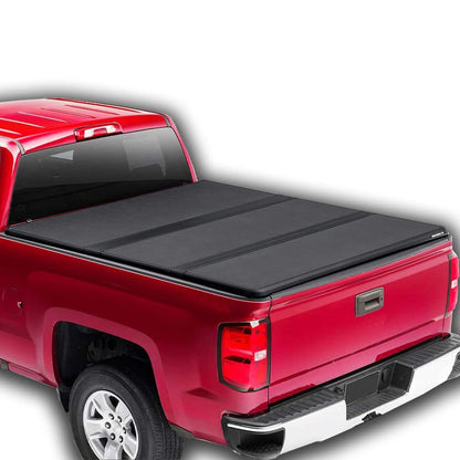 G-PLUS T3 Tri-Fold Hard Lock 6.6Ft Truck Tonneau Cover Compatible with 1999-2007 Chevy/GMC | ONLY Fits 2007 Classic Body | NOT Fit Flareside/Stepside Models