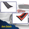 G-PLUS Rear Window Spoiler Side Wing Trim Cover Compatible with 2015-2017 BMW 1 Series F20 (Carbon Black)