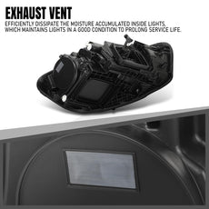 G-PLUS LED Headlight Left for Benz W177 A Class A220 A250 2019-2022 Black Additional Angle