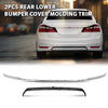 G-PLUS Rear Lower Bumper Cover Molding Trim Compatible with Honda Accord Sedan 4 Door 2016-2017 Black 2PCS