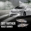 G-PLUS Front Bumper Fog Light Assembly Compatible with Sonata 2011 2012 2013 Driving Fog Lamps 92201-3Q000 92202-3Q000 HY2593134 HY2592134 Smoky Lens