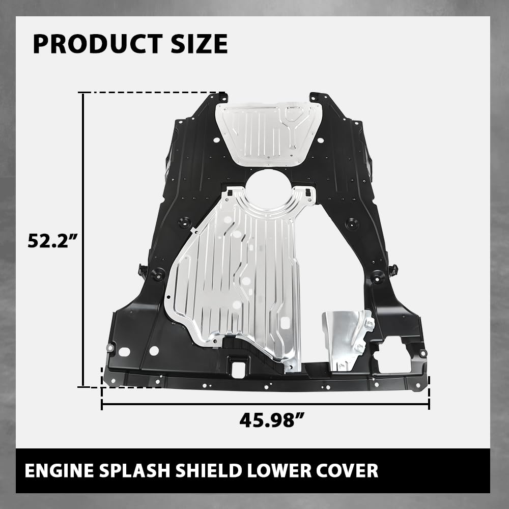 G-PLUS Genuine Engine Splash Guard Lower Cover Compatible with Honda Accord 2018-2022 74110TVAA00, 74110-TVA-A00