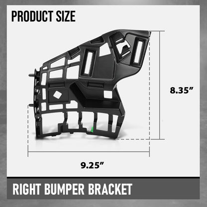 G-PLUS Bumper Bracket Front Lower Right Side Compatible with Volvo XC90 2016-2023 31353404, VO1043102 Black