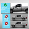 G-PLUS Out-Channel Mount Ventvisor Window Deflectors Compatible with Ford F150 2015-2026; Fit Ford F250/ F350/ F450 Super Duty Standard Cab Only 2017-2026 2 PCS Smoky