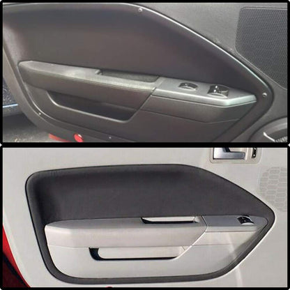 G-PLUS Front Door Panel Insert Cards Replacement Compatible with Ford Mustang 2005-2009 Door Panel Insert Front Driver & Passenger Side Black