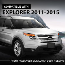 G-PLUS Door Lower Molding for Ford Explorer 2011-2015 Right Black Front View