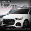 G-PLUS Front Lower Air Dam Deflector Valance Apron, Compatible with Audi Q5 SQ5 2021-2024, 80A807531DIX3, AU1095113
