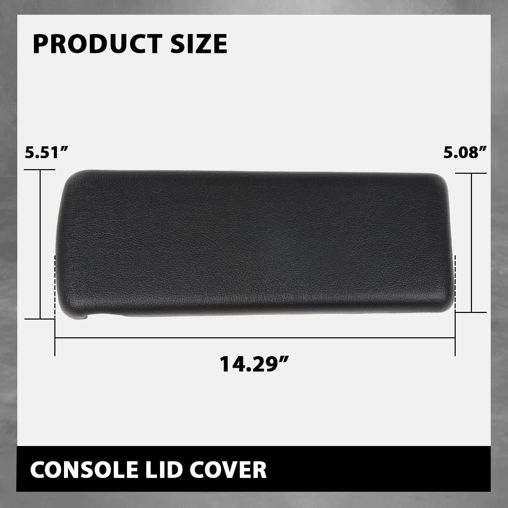 G-PLUS Center Console Lid Cover, Fit Chevy Camaro 1973 1974 1975 1976 1977 1978 1979 1980 1981/ Fit Pontiac Firebird 1970-1981 Armrest Lid Kit 10019554
