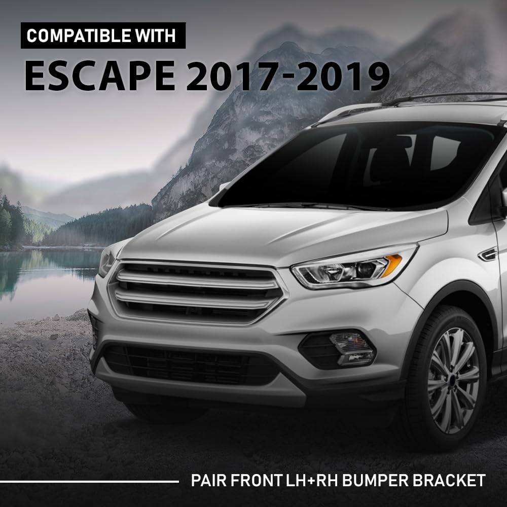 G-PLUS Pair Front Bumper Bracket, Compatible with Ford Escape 2017-2019, LH & RH 2PCS, FO1042151, FO1043151