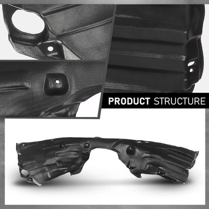 G-PLUS Front Right Side Fender Inner Liner Compatible with Toyota Camry 2018-2020 Black 5387506280