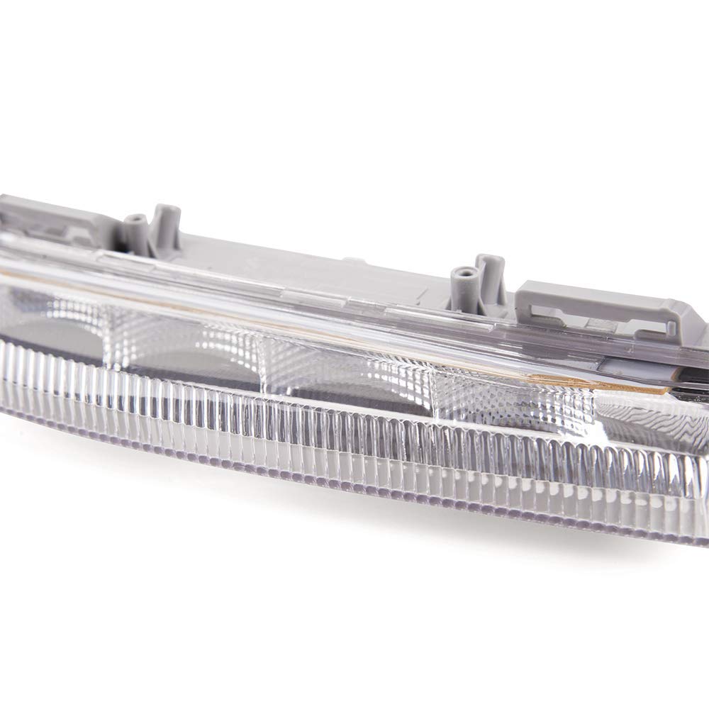 G-PLUS Front Daytime Running Light Assembly Super Bright Fog Driving Lamp Compatible with Benz 2007-2014 C-Class W204 / S204 w/LED Bulbs 2049069000 Right Side