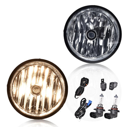 G-PLUS Front Bumper Fog Lights Assembly Compatible with Toyota Tacoma 2005 2006 2007 2008 2009 2010 2011 Left & Right Smoky Lens Chrome Housing