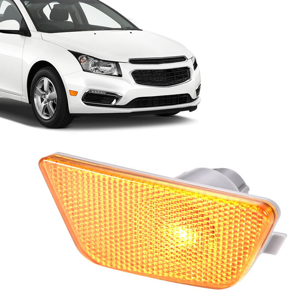 G-PLUS Front Bumper Mounted Side Marker Light Assembly Compatible With 2014-2015 Cruze Diesel/2016 Cruze Limited/2011-2015 Cruze (Passenger Side Right)