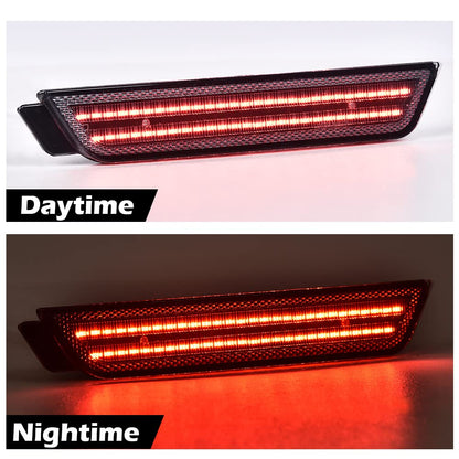 G-PLUS LED Rear Fender Side Marker Light Lamp Pair Smoke Lens Compatible with 2010-2015 Chevy Camaro LS | LT | SS | Z/28 | ZL1 92246253, 92246252