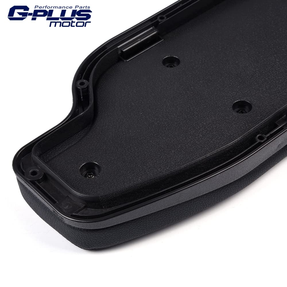 G-PLUS Open Arm Rest - Black PVC Leather w/Red Stitching Compatible with Toyota 86 /for Scion FR-S PZ435-10340-00 PZ4351034000