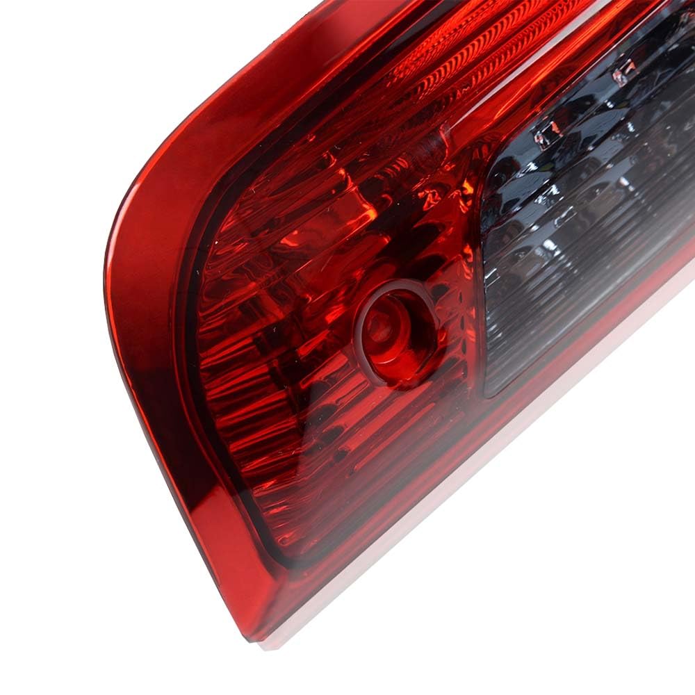 G-PLUS Rear LED Third Brake Light Compatible With Chevy Silverado/GMC Sierra1500/2500HD/3500 2014 2015 2016 2017 2018,3RD Cargo Led Tail Lamps Red Smoky lens Chrome Housing