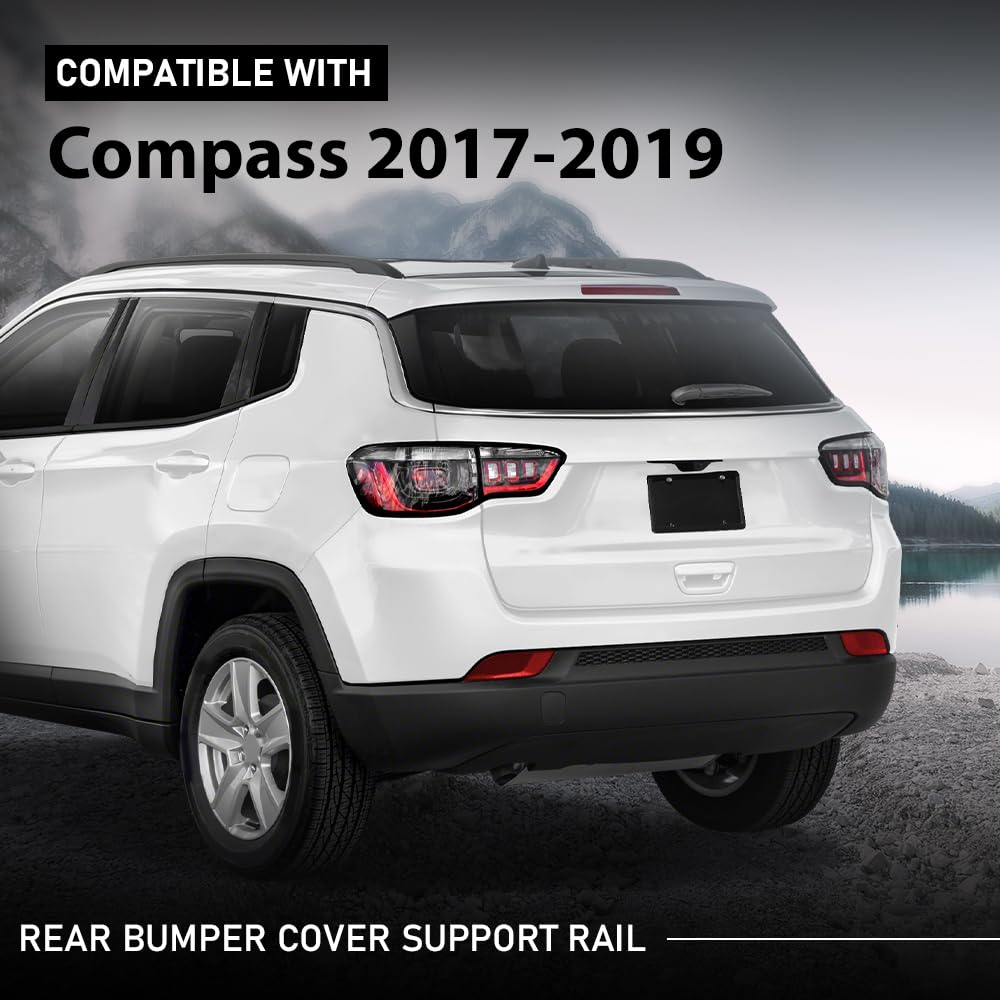 G-PLUS Rear Center Bumper Cover Support Rail Mount Bracket Compatible with Jeep Compass 2017-2019 68244459AB, 68244459AA
