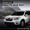 G-PLUS Front Fog Light Cover Bezel Trims, Compatible with Subaru Forester (submodel: Premier, Touring) 2019-2021, LH Driver & RH Passenger Side 2PCS, 57731SJ120, 57731SJ130