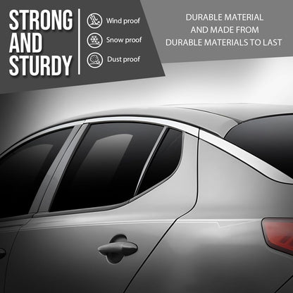 G-PLUS Rear Left Door Frame Chrome Molding Trim Compatible with Kia Optima 2011-2015 838502T000, 83850 2T000 Silver