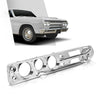 G-PLUS Dash Bezel Compatible with 1965 Chevy Chevelle El Camino with A/C Silver