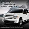 G-PLUS 3pcs Grille Air Deflector Set with Fasteners Compatible with Ford F150 2009-2014,Fit Ford Raptor 2009-2014 FO1218114