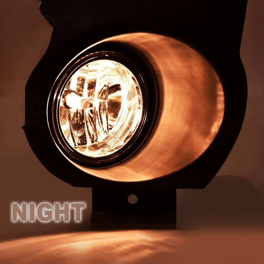 G-PLUS Fog Lights Compatible With 2011-2014 Ford F150, (NOT For SVT Raptor Models),Driving Fog Lamps w/Switch/Bracket/Bulbs Pair (Clear lens)