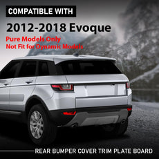 G-PLUS Rear Bumper Cover Trim Plate Compatible with Range Rover Evoque 2012-2018 Front View