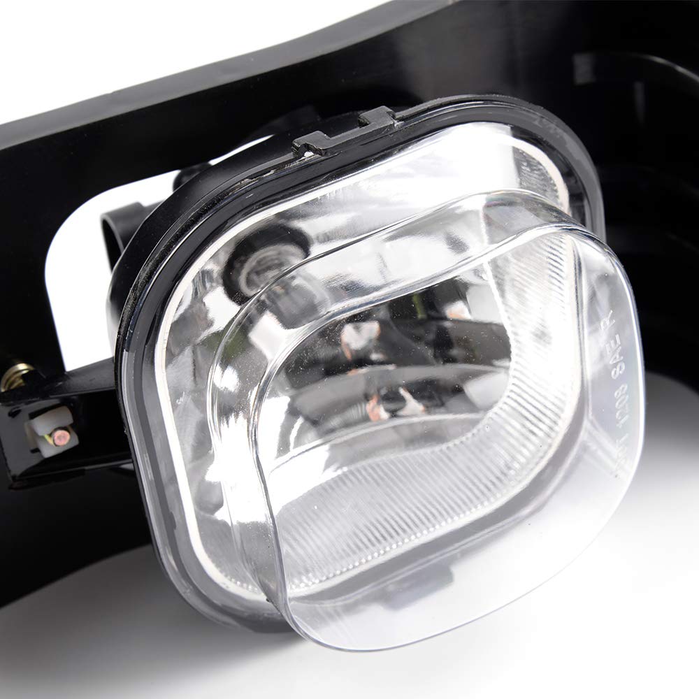 Clear Lens Pair Bumper Driving Fog Lights Lamp Compatible with Ford 2005 2006 2007 F250 F350 F450 F550 Super Duty / 2005 Ford Excursion