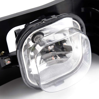 Clear Lens Pair Bumper Driving Fog Lights Lamp Compatible with Ford 2005 2006 2007 F250 F350 F450 F550 Super Duty / 2005 Ford Excursion