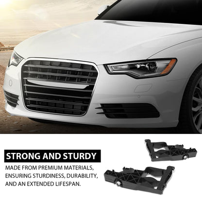 G-PLUS Pair Front Headlight Brackets, Compatible with Audi A6 S6 C7 2011-2014/ A6 Allroad Quattro 2013-2016/ RS6 2013-2016, Headlamp Support Left Driver & Right Passenger Side 2PCS, 4G0805607