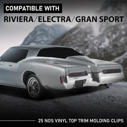 G-PLUS Top Trim Molding Clips Fits All GM Cars from 1960's Into The Late 1970's Nos Vinyl 25pcs