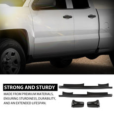 G-PLUS Rocker Panel Cab Corner Kit 4PCS for Chevy Silverado GMC Sierra 2014-2018 Additional Angle
