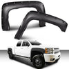 G-PLUS Pocket Rivet Fender Flares, Compatible with Chevy Silverado 1500 07-13/ Silverado 2500HD 3500HD 07-14[Not FENDER FLARES | FIT GMC Sierra], (for Regular Cab and Extended Cab), Textured 78.0"/97.6" Long Bed