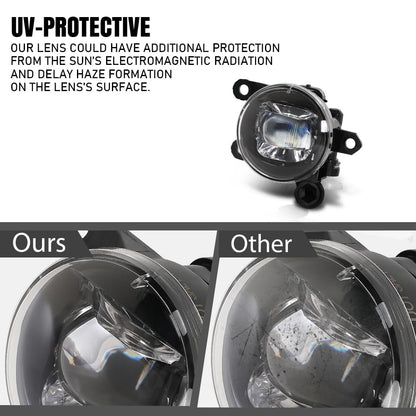 G-PLUS Front Left & Right Fog Light Lamp Compatible with Volvo XC40 2018-2020 Fit Polestar 2 2021-2023 31689174, 31689175 Black