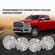 G-PLUS Center Hub Caps for Dodge Ram 1500 2006-2008 Ram 3500 2003-2012 Chrome Front View