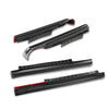G-PLUS Rocker Panel Covers Compatible with Chevy Silverado 1500 Extended Cab 2014-2018 Black