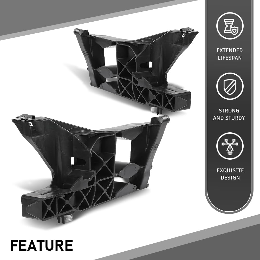 G-PLUS Pair Front Headlight Brackets, Compatible with Audi A6 S6 C7 2011-2014/ A6 Allroad Quattro 2013-2016/ RS6 2013-2016, Headlamp Support Left Driver & Right Passenger Side 2PCS, 4G0805607